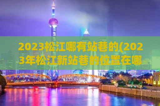 2023松江哪有站巷的(2023年松江新站巷的位置在哪里？)